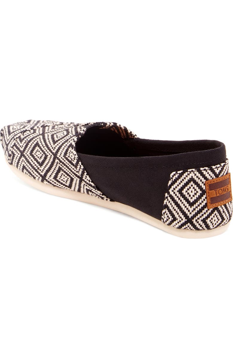 TOMS 'Classic - Whisper Diamond' Woven Slip-On, Alternate, color,