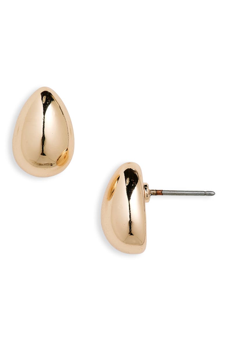 Droplet Stud Earrings, Main, color, GOLD