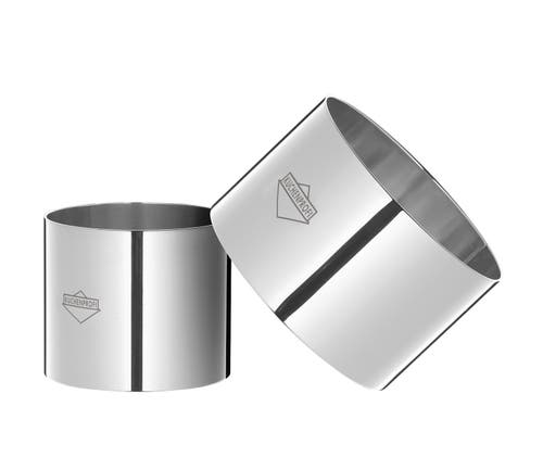 Kuchenprofi Cooking Ring Molds, 4 Piece Set, 2.5-inch & 3-inch, Stainless In Silver