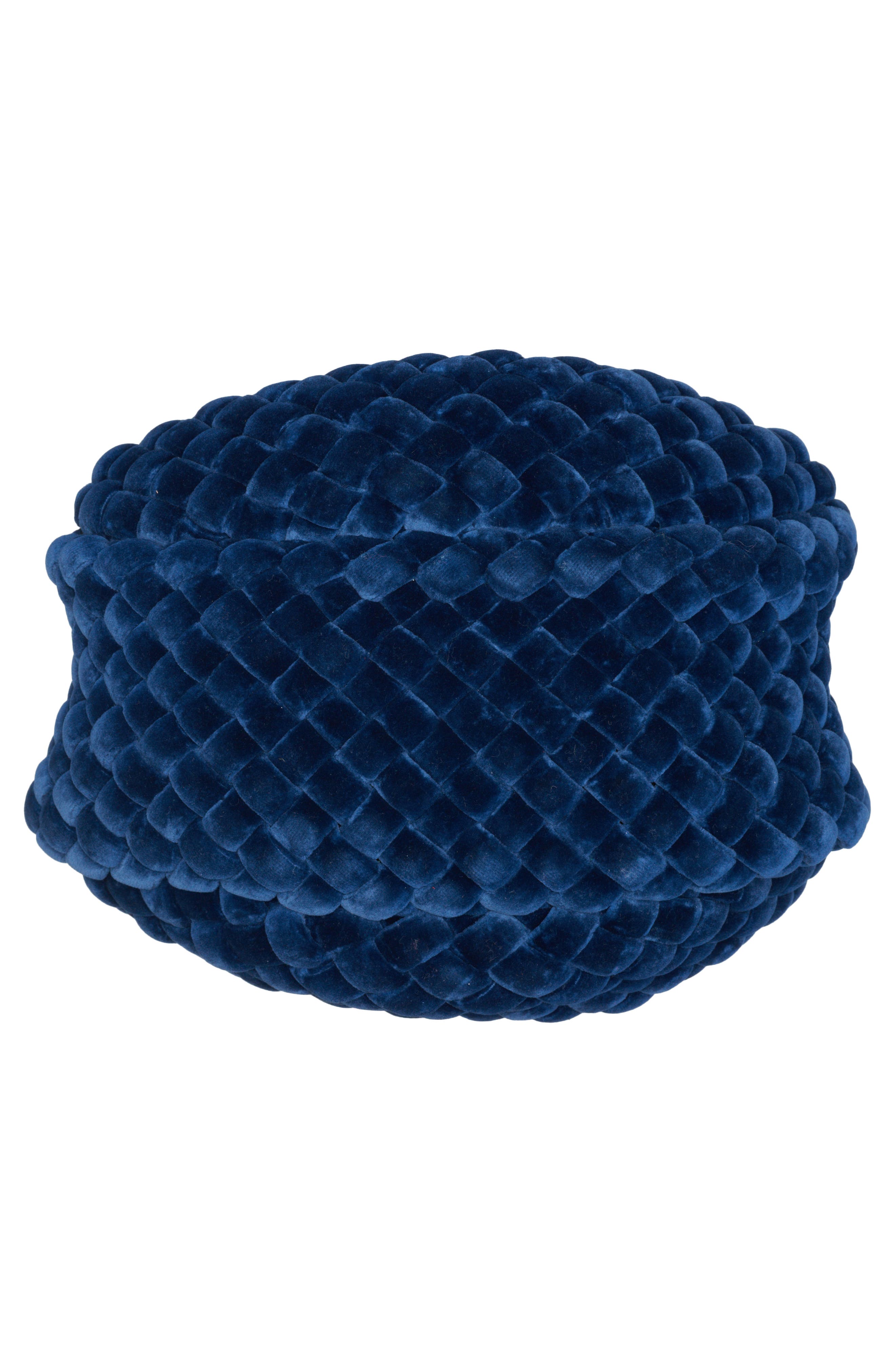 Bottega Veneta Mini Jodie Padded Intreccio Velvet Hobo, Alternate, color, 