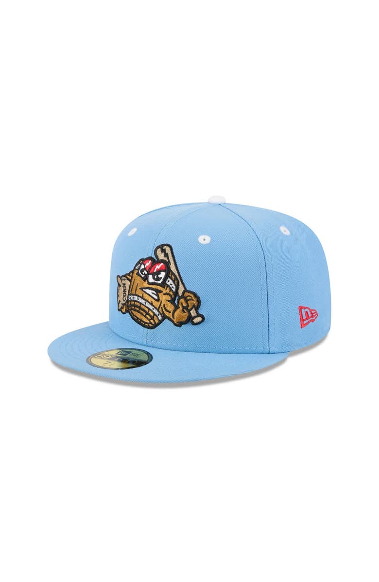 New Era Men's New Era Light Blue Louisville Bats Theme Nights 59FIFTY Fitted Hat, Main, color, Light Blue