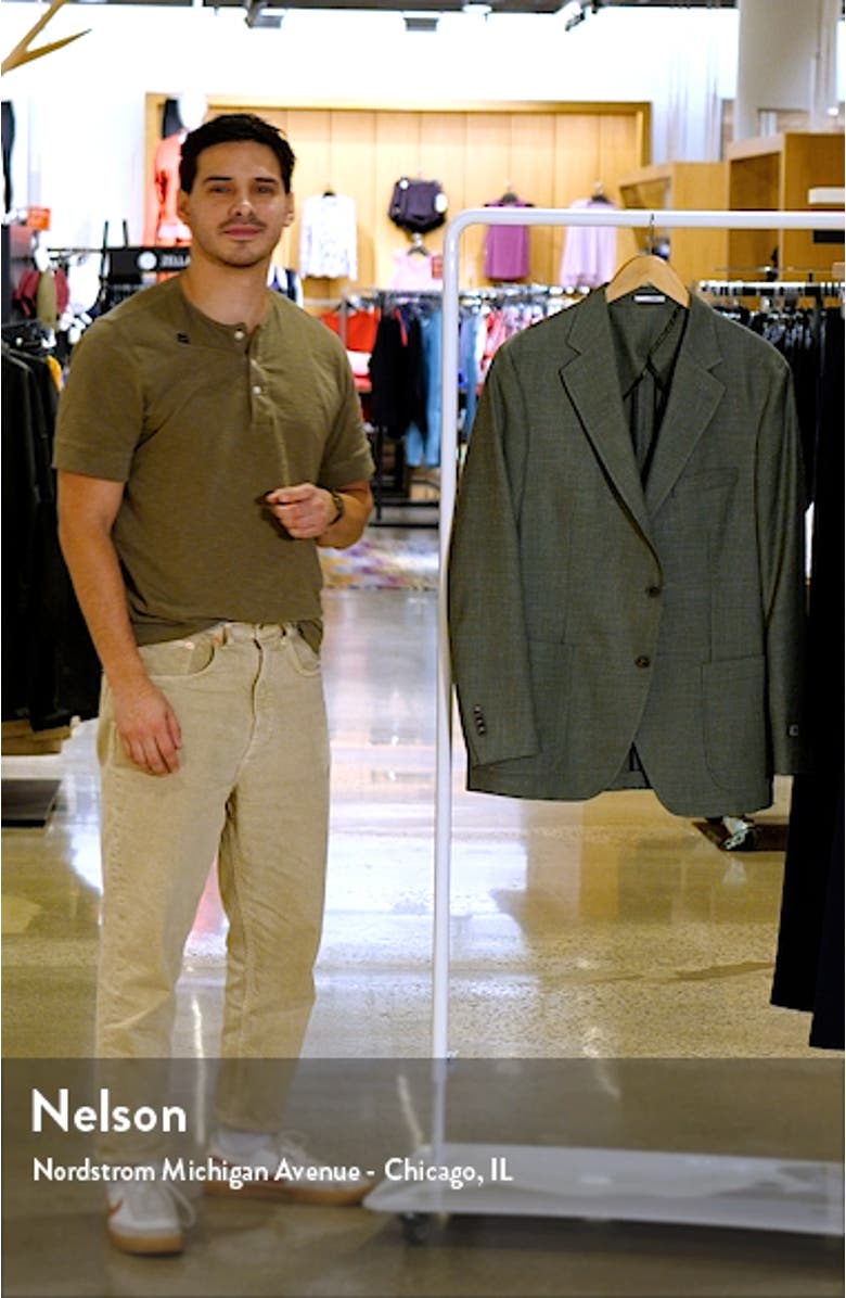 Tailored Fit Wool, Silk & Linen Sport Coat, sales video thumbnail