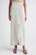 Róhe Overlap Asymmetric Slub Maxi Skirt