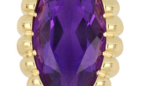 Bony Levy El Mar 18k Yellow Gold Marquise Amethyst Pendant Necklace In 18k Yellow Gold