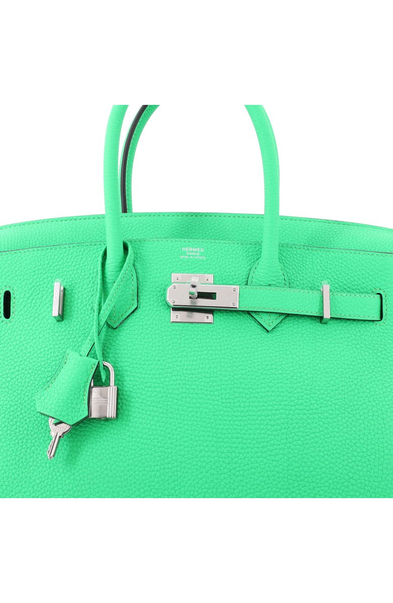 Pre-Owned Hermes Birkin Handbag Green Togo with Palladium Hardware 30, Alternate, color, Vert Comics
