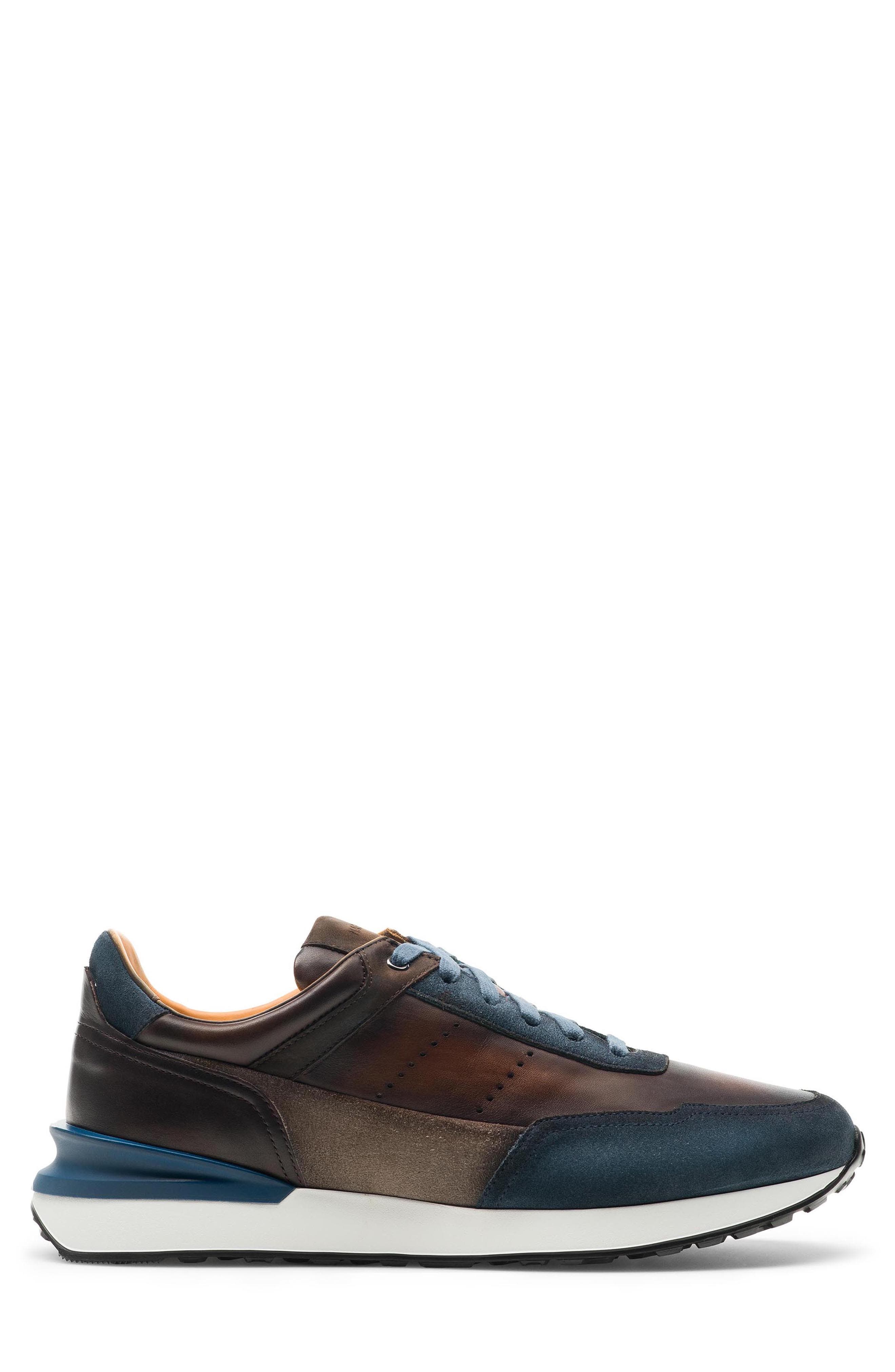 Bravo Sneaker, Alternate, color, NAVY / BROWN