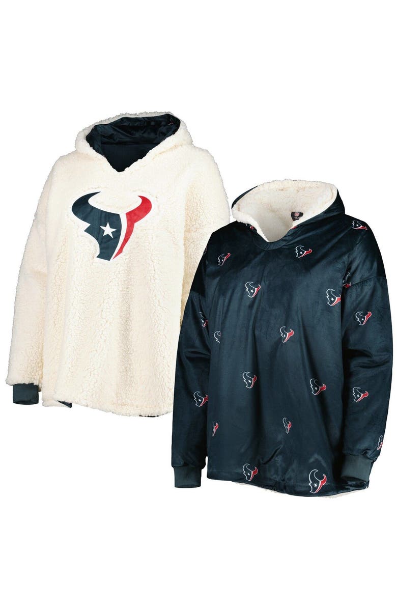 FOCO Houston Texans Repeat Print Reversible Hoodeez, Main, color,