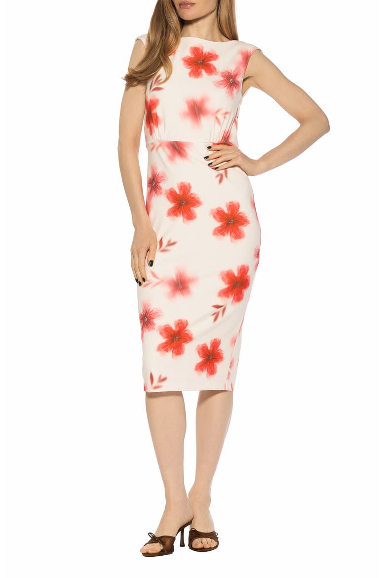 Noor Shift Dress, Alternate, color, PINK FLORAL