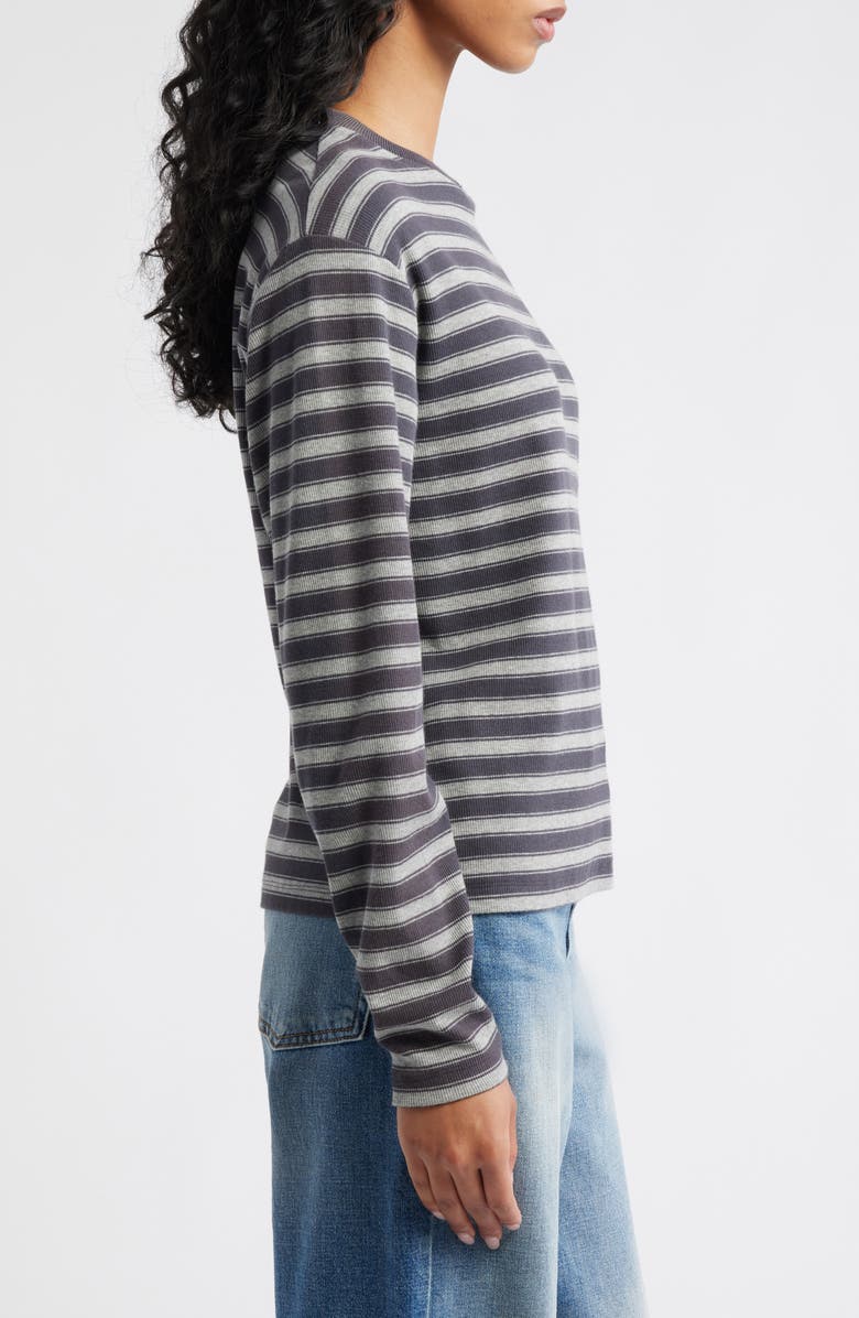 Damson Madder Stripe Long Sleeve T-Shirt, Alternate, color, Grey