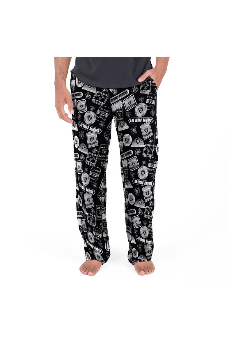 Men's Concepts Sport Black Las Vegas Raiders Grady Pants, Main, color, Black