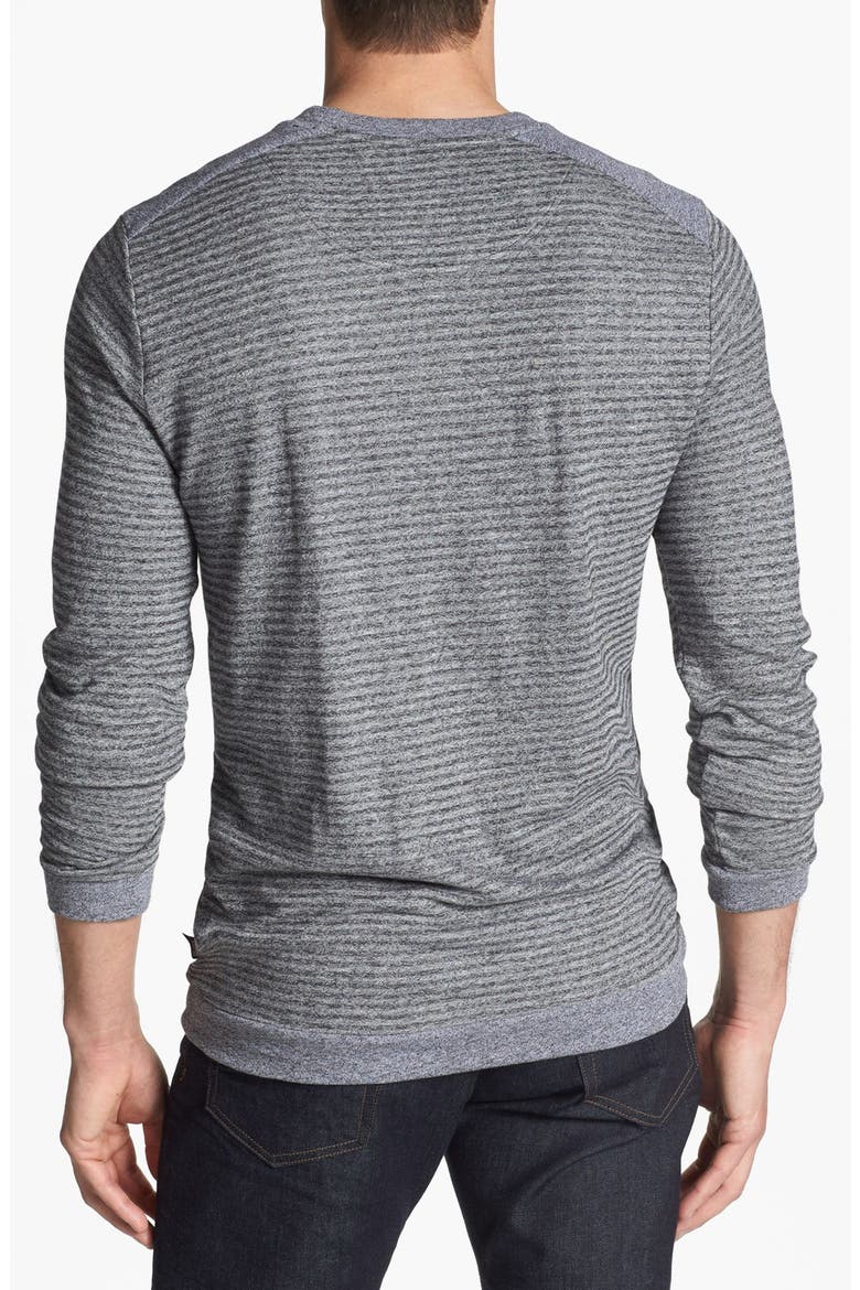 HUGO BOSS 'Abruzzi' Slim Fit Long Sleeve T-Shirt, Alternate, color, CHARCOAL