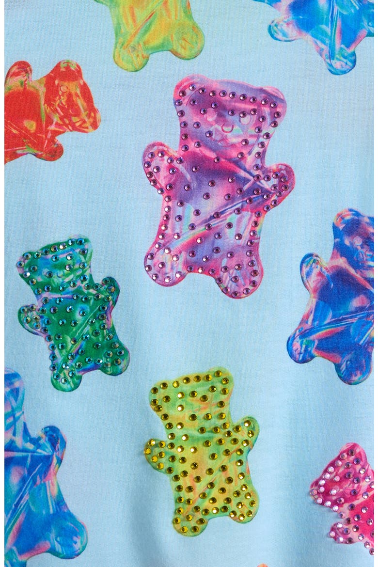 Kids' Gummy Bear Print Racerback Dress, Alternate, color, BLUE