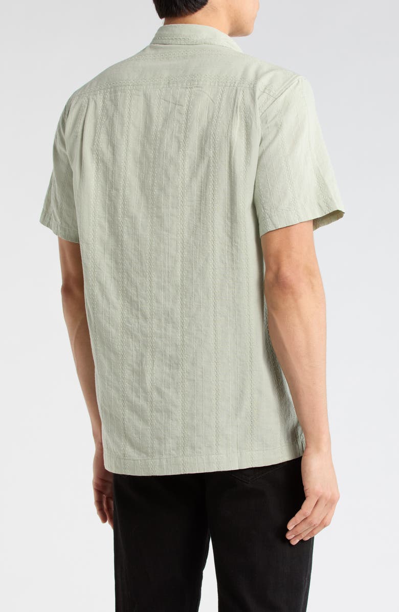 Lucky Brand Playa Short Sleeve Button-Up Shirt, Alternate, color, Green