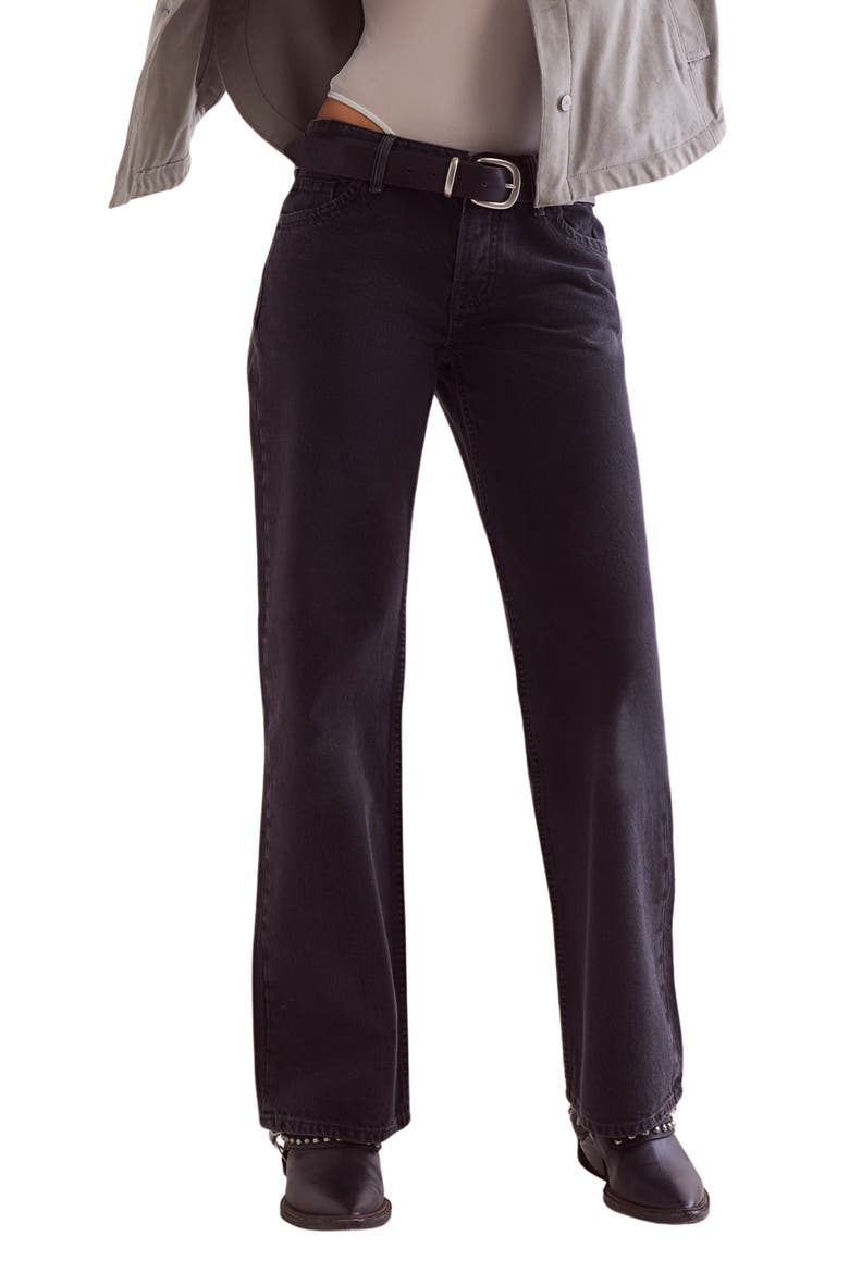 Tennessee Low Rise Boyfriend Jeans, Main, color, HIDEAWAY BLACK