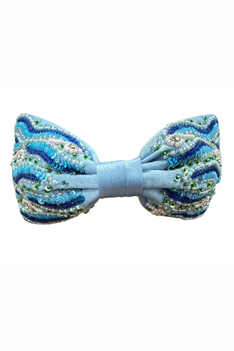 Ocean Breeze Sequin Knotted Headband, Alternate, color, Blue