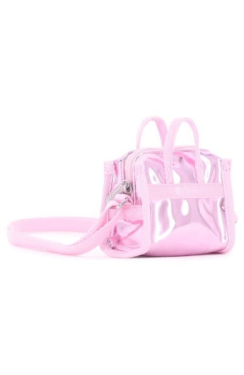 Lesportsac Mirror Micro Top Handle Bag In Pink