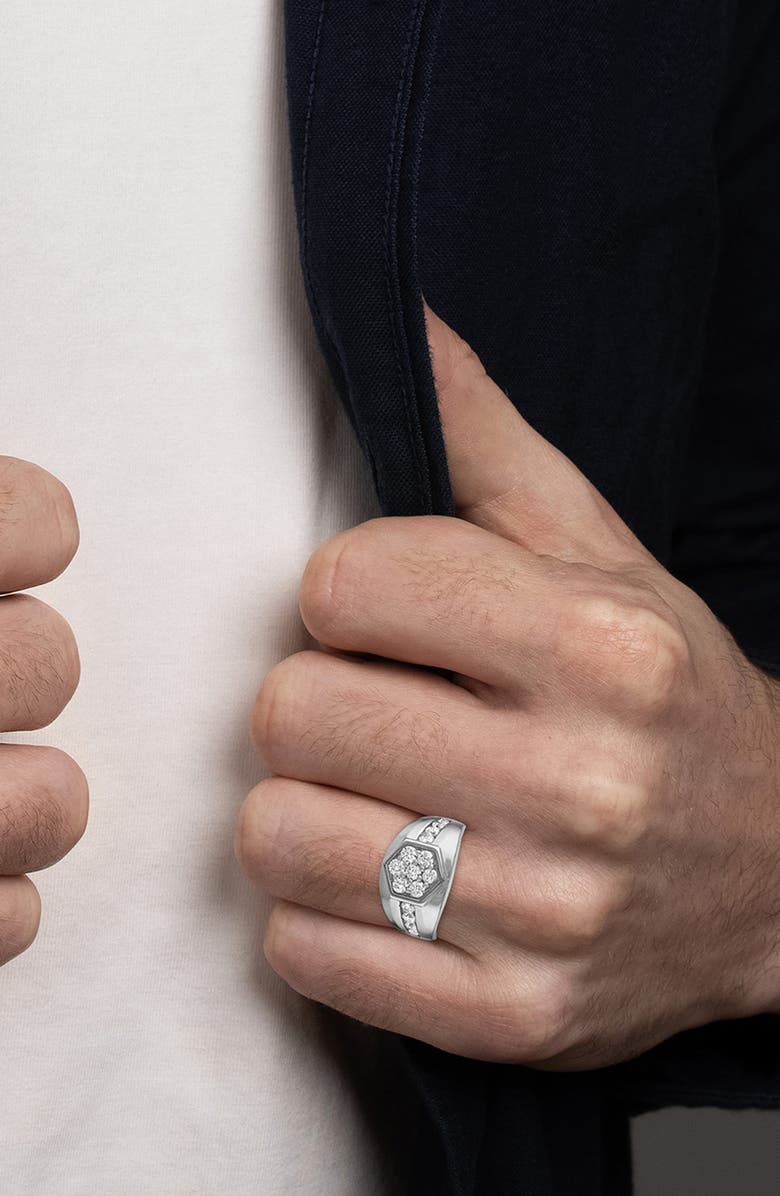 Esquire Diamond Ring, Alternate, color, White