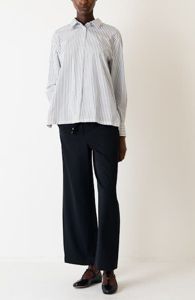 Max Mara Argenta Drawstring Virgin Wool Ankle Pants | Nordstrom