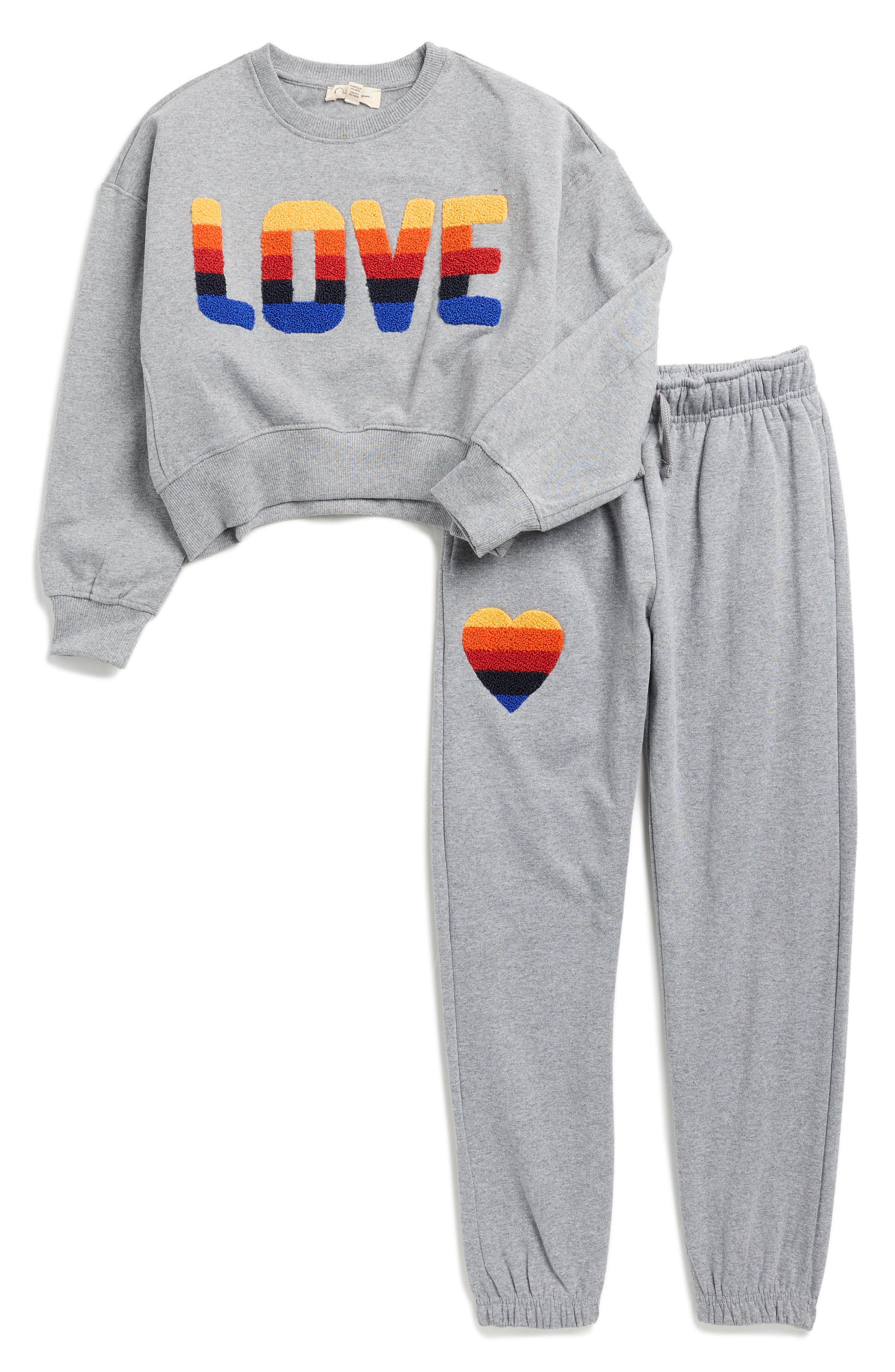 Jessica Simpson Kids' Après Ski Fleece Sweatshirt & Joggers Set