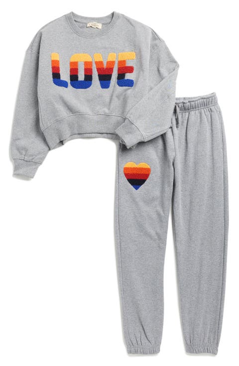 Kids' Après Ski Fleece Sweatshirt & Joggers Set (Big Kid)