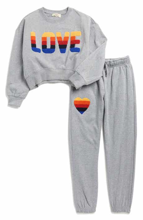 Jessica Simpson Kids' Après Ski Fleece Sweatshirt & Joggers Set