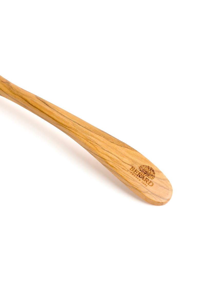 Handcrafted Olive Wood 12 Inch Slotted Spoon, Alternate, color, Brown
