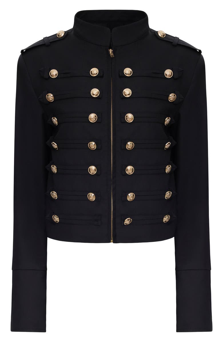 LIONESS Rush Hour Crop Jacket, Alternate, color, Onyx