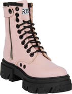 URBNKICKS Genuine Leather Combat Boots