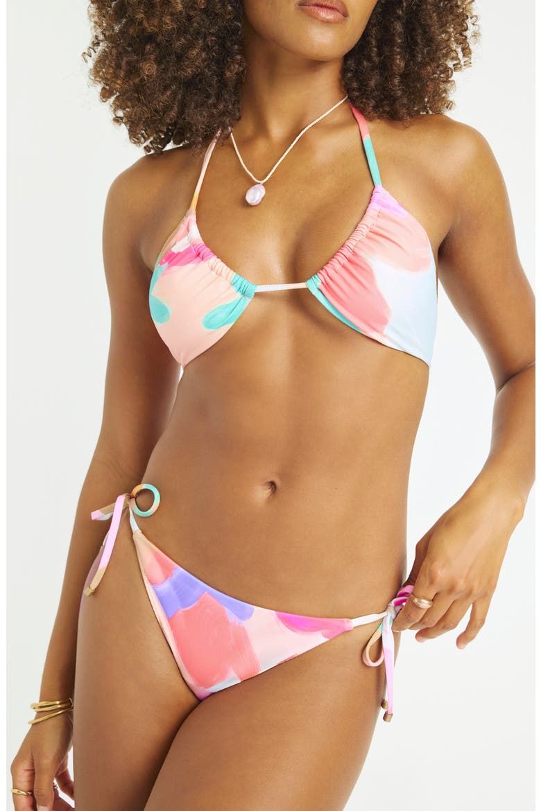 Milana Convertible Bikini Top, Alternate, color, IN BLOOM COLOBLOCK