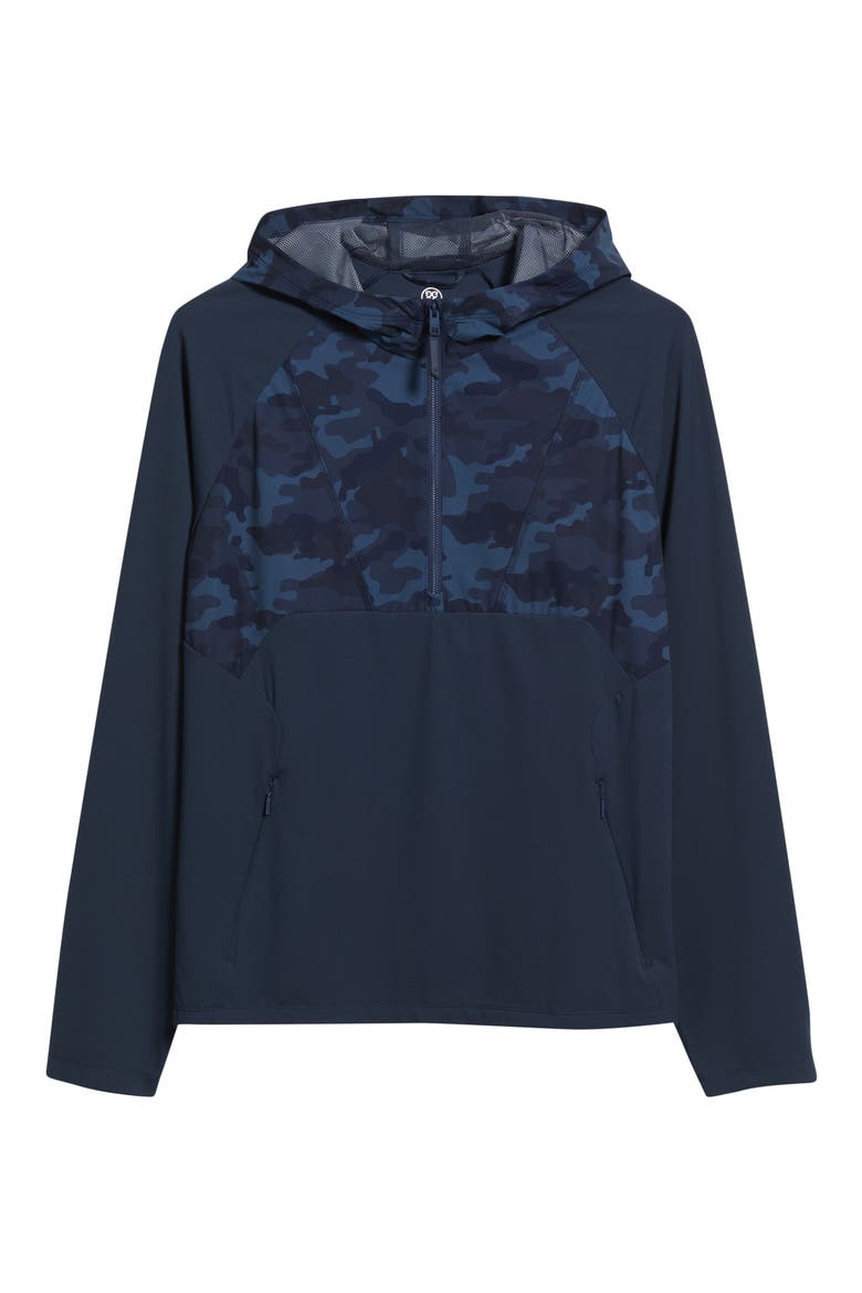 Hybrid Quarter Zip Golf Hoodie, Alternate, color, TWILIGHT CAMO