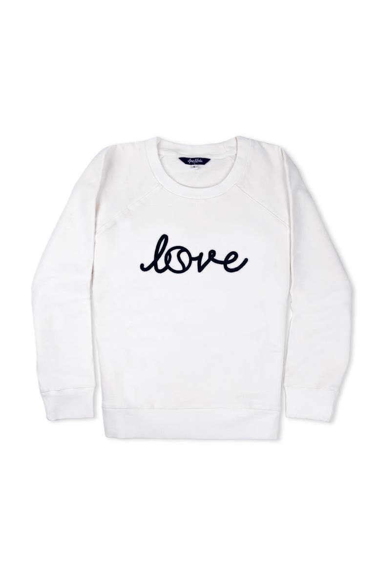 Love All Sweatshirt, Main, color, Love Stitched