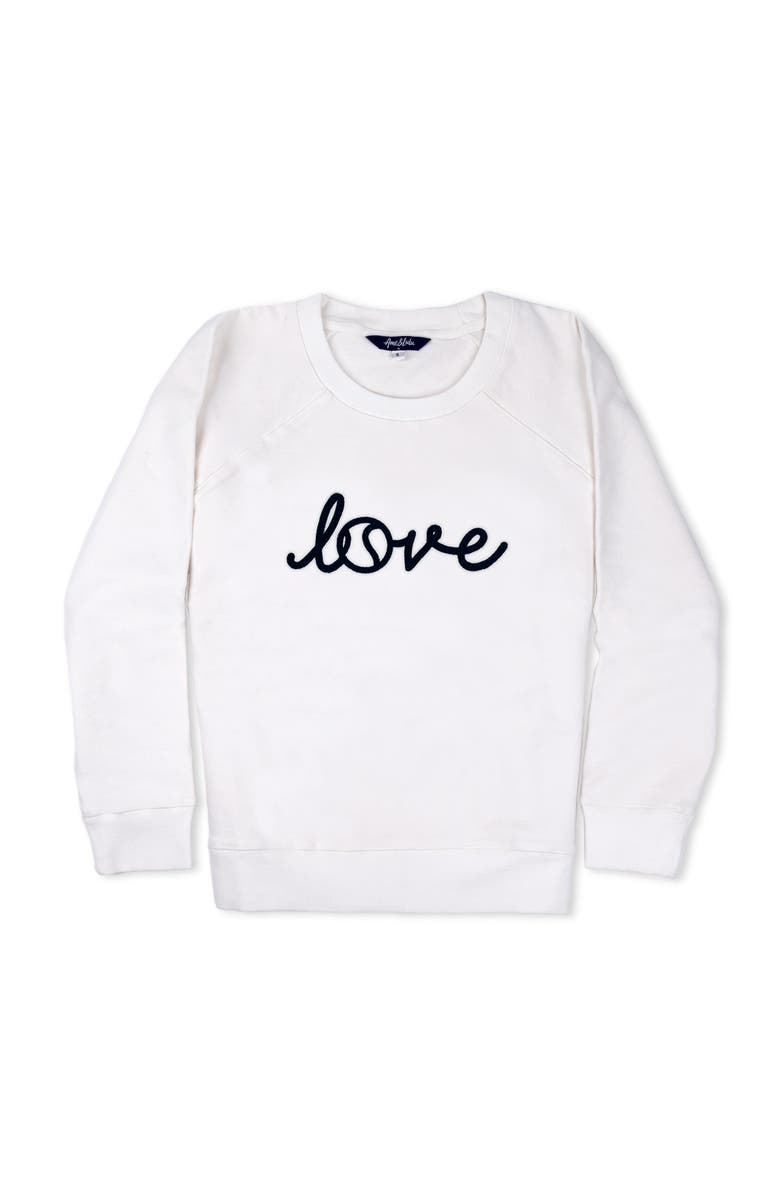 Ame & Lulu Love All Sweatshirt, Main, color, Love Stitched