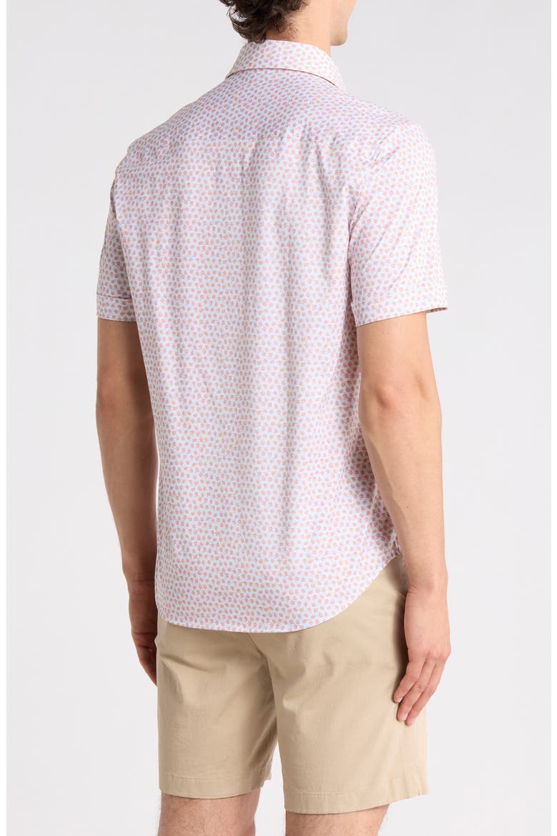 Short Sleeve Woven Shirt, Alternate, color, PAPAYA