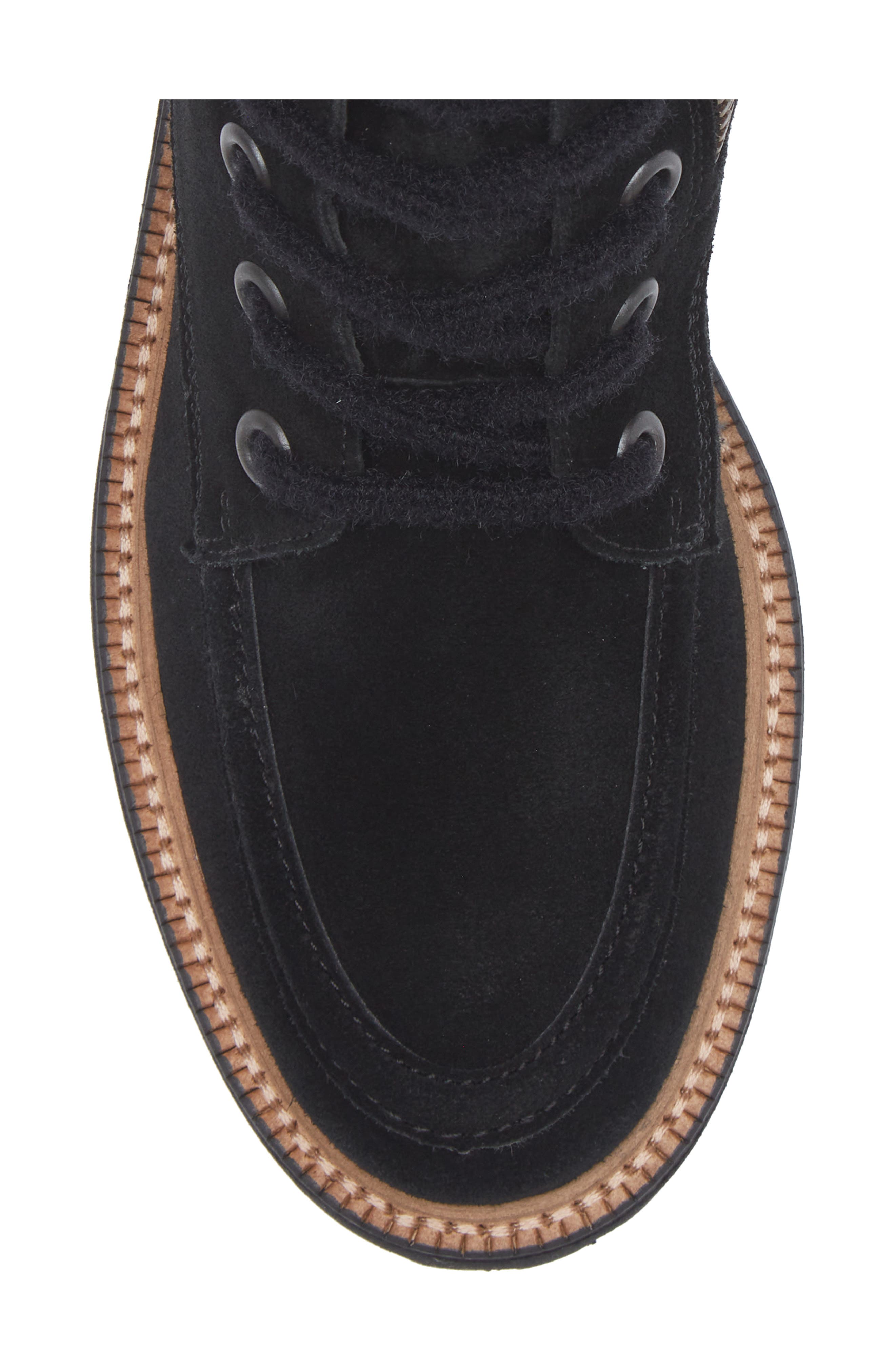 Paul Green Duke Leather Lace-Up Boot, Alternate, color, Black Sahara Leopard Combo