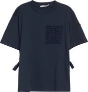 Moncler Lace Trim Cotton T-Shirt