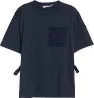 Moncler Lace Trim Cotton T-Shirt