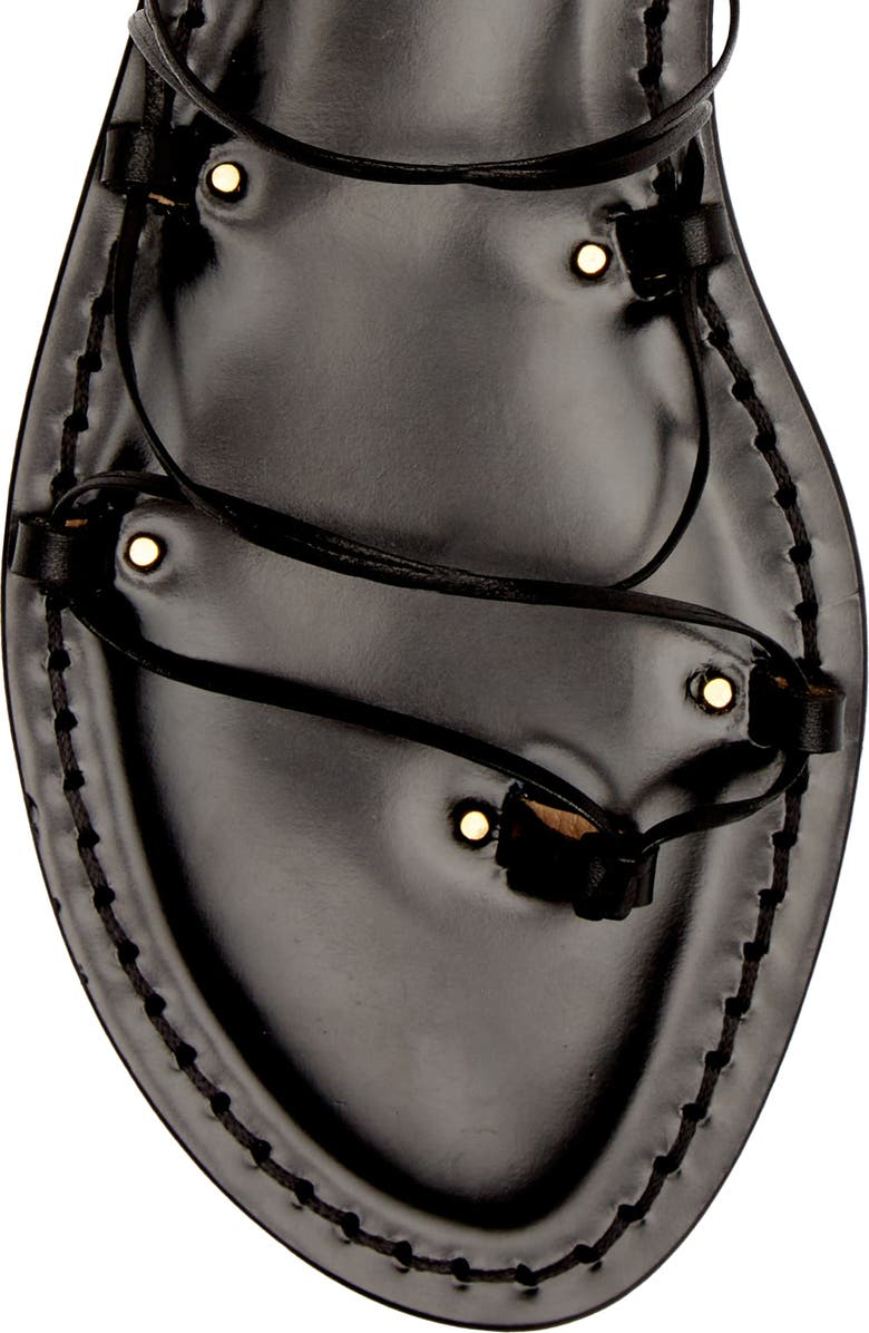 AMANU Style 10 Serengeti Strappy Ankle Tie Sandal, Alternate, color,