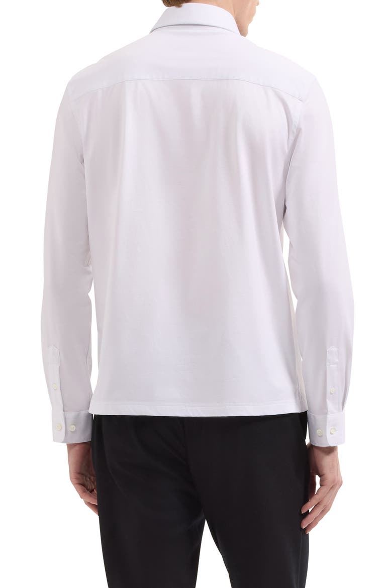 Devon OoohCotton® Solid Button-Up Shirt, Alternate, color, WHITE