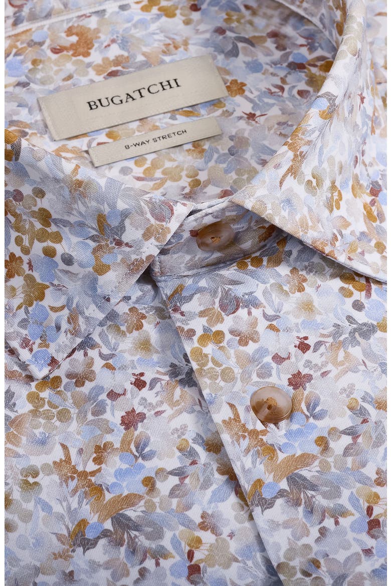 James OoohCotton® Floral Button-Up Shirt, Alternate, color, WHITE/ CARAMEL