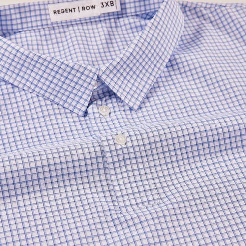 Regent Row Big And Tall Stanton Shirt Polo In Blue-check-11
