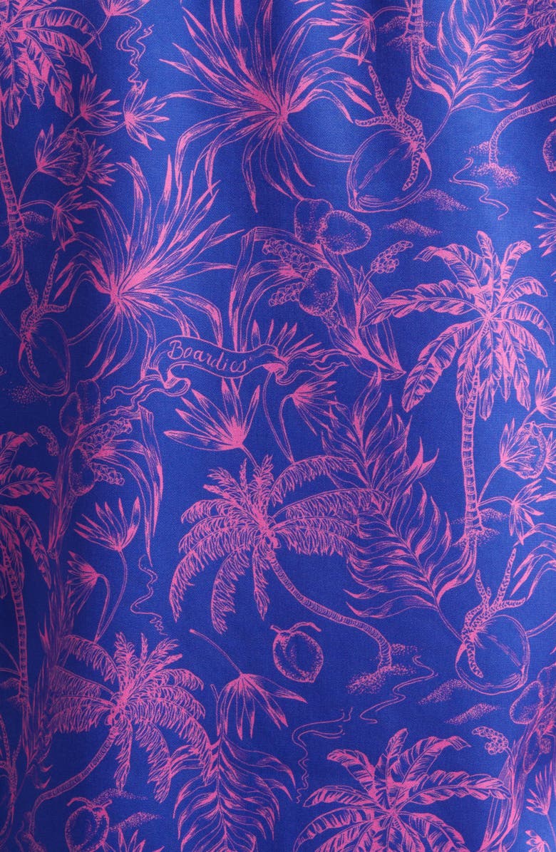 Boardies Palms Print Camp Shirt, Alternate, color, Blue