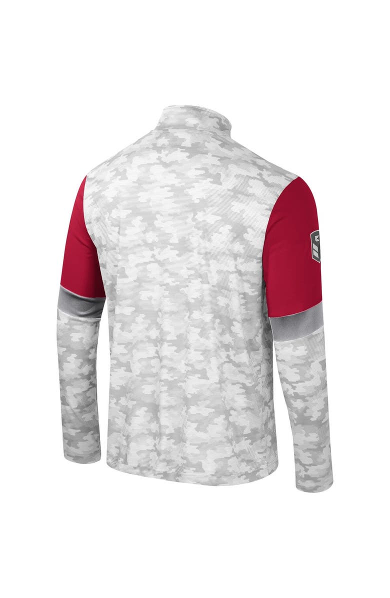 COLOSSEUM Men's Colosseum  Camo Washington State Cougars OHT Military Appreciation Tomahawk Quarter-Zip Windshirt, Alternate, color, 