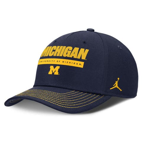Men's Jordan Brand Navy Michigan Wolverines Rise Adjustable Hat