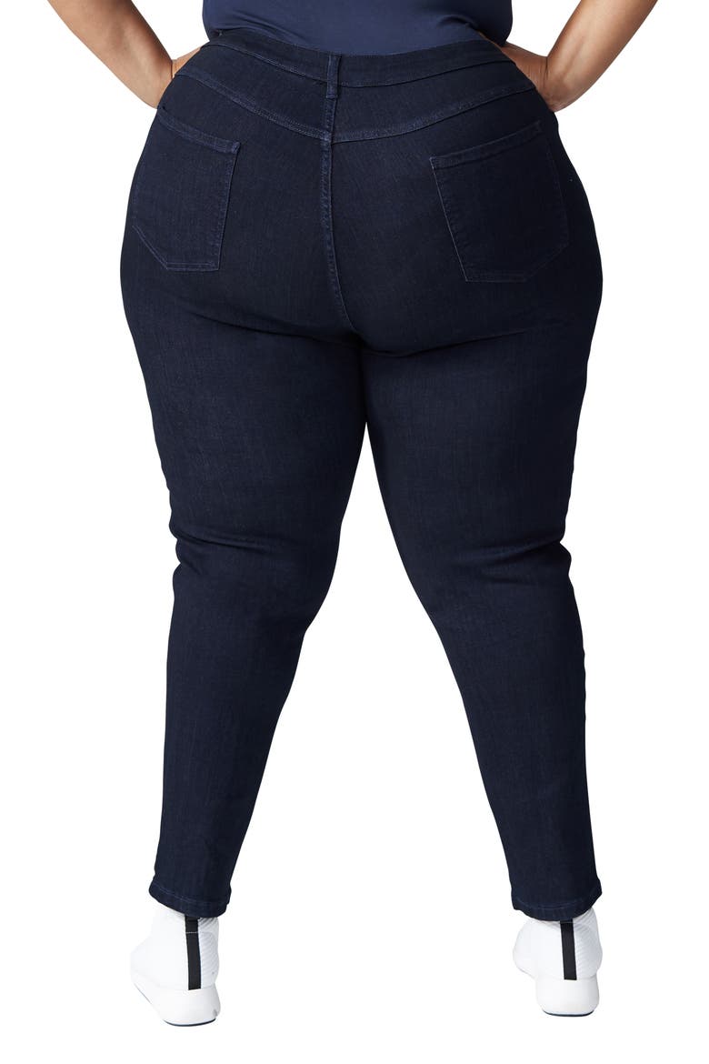 Seine Skinny Jeans, Alternate, color, DARK INDIGO