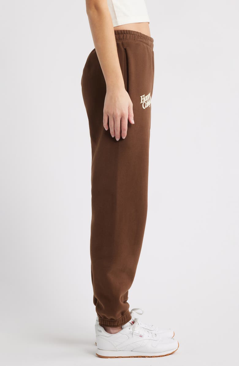 HAPPY CAMP3R Puff Series Core Logo Cotton Blend Joggers, Alternate, color, Chestnut Brown