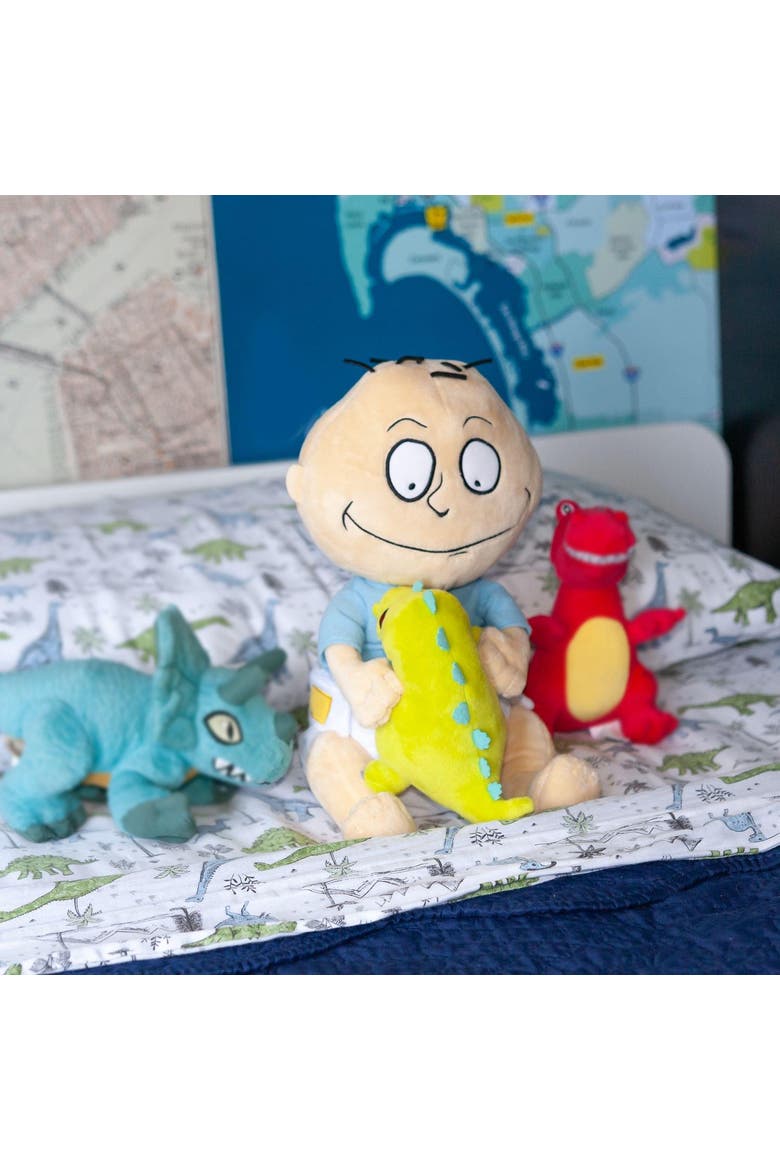 Nickelodeon Rugrats Tommy Pickles and Reptar Stuffed Plush Toy, 12", Alternate, color, Yellow