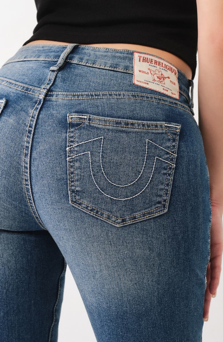 True Religion Brand Jeans Jennie Mid Rise Skinny Jeans, Alternate, color,