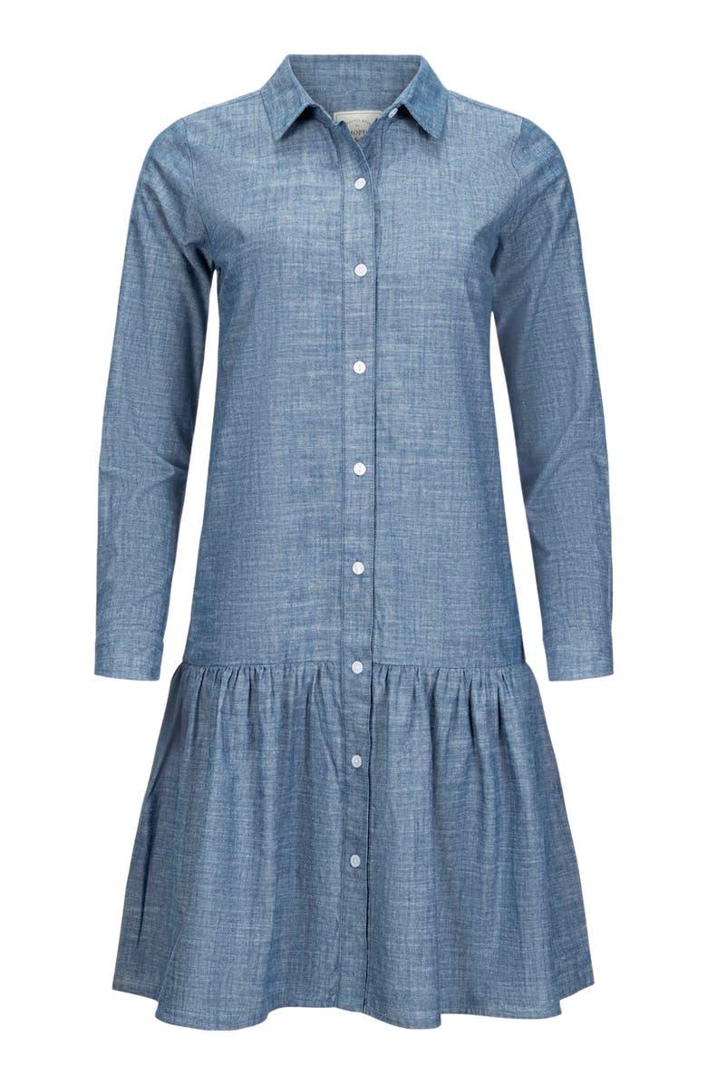 Hope & Henry Women's Organic Drop Waist Shirt Dress, Alternate, color, 