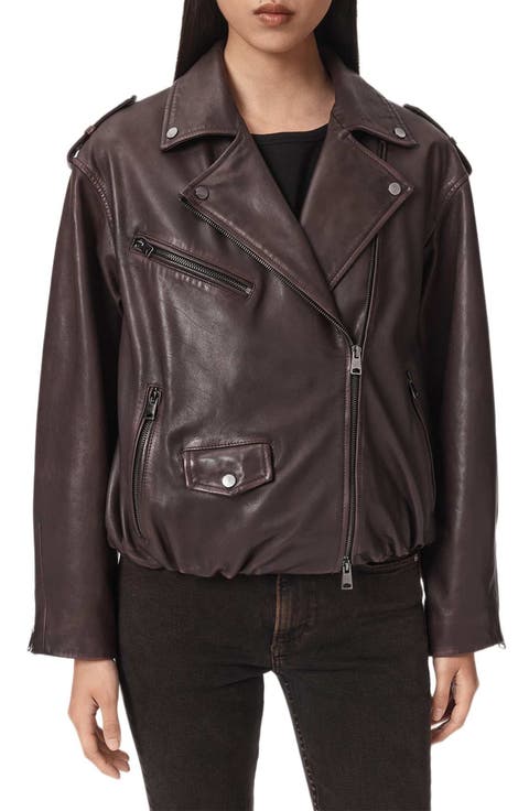 Samina Leather Biker Jacket