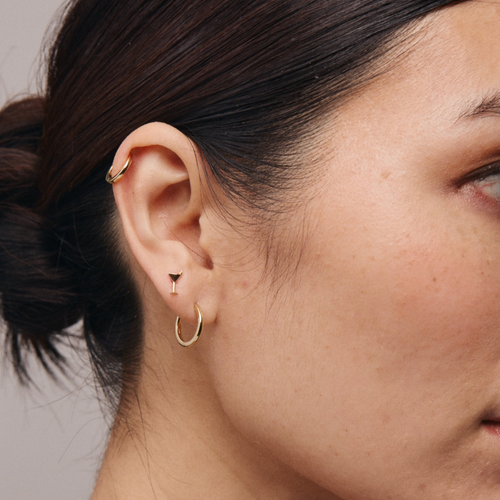 Whit Jewelry 14k Yellow Gold Martini Stud In Gold